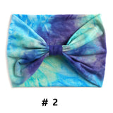 Tie Dye Headbands for Women Wide Turban Headwrap Knotted Vintage Hairbands Cotton Bandanas Bandage Headscarf Hair Accessories
