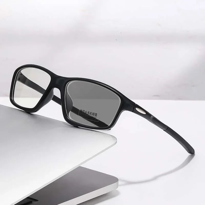 Ultra Light Blue Light Blocking Myopia Glasses Fashion Outdoor Color Changing Sports Near Sight Eyewear Photochromic Eyeglasses