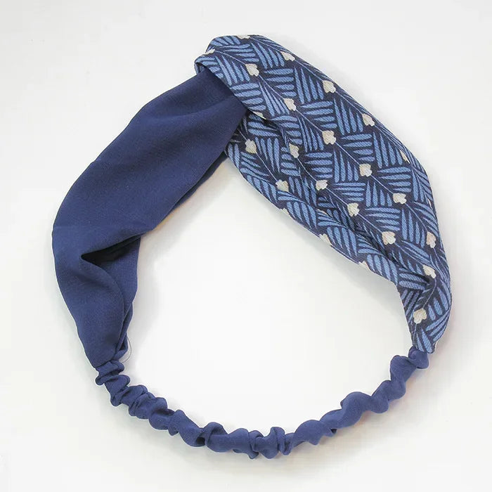 Clearance Fresh Colorful Turban Headbands Women Spring Summer Chiffon Headband Head Wrap Wide Lattice Hairband Hair Accessories