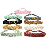 Style Elastic Hair Band Braided Rope Headwrap Turban Women Hair Scarf Macrame Hair Band Bohemian Headband Crochet Bandana