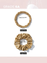 2PCS 3.5CM Mulberry Silk Scrunchies Women Grils Hair Ties for Hair Sleep No Damage Hairband Curly Hair Elastics Ponytail Holder