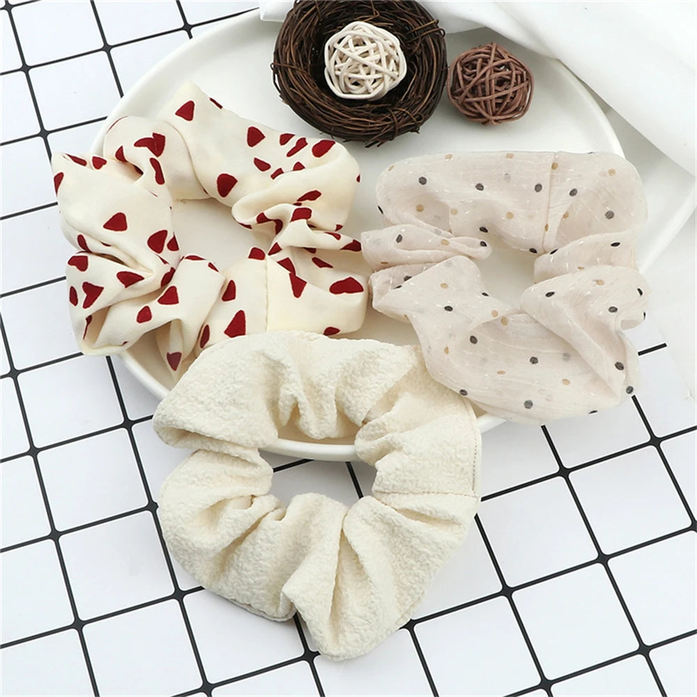 3/5PCS Black White Elastic Hair Bands for Girls Simple Basic Headband Women Rubber Band Hair Accessories Holder Scrunchies Gifts