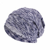 Women Men Sleeping Hat Baggy Beanie Satin Lined Night Unisex Sleep Cap Hair Care Bonnet Hair Loss Nightcap Pullover Hat Headwear