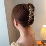 New Punk Geometric Metal Gold Silver Simple Hair Clip Claw for Women Trendy Large Crab Catches Clamp Korea Headwear Accessories