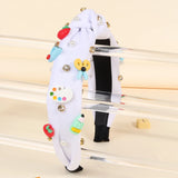 Knotted Wide Headbands Diadem For Back To School Pearls Pencil Hair Bands Kids Head Hoop Girls Children Daily Tiara Accessories