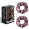2PCS 3.5CM Mulberry Silk Scrunchies Women Grils Hair Ties for Hair Sleep No Damage Hairband Curly Hair Elastics Ponytail Holder