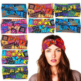 headband Boho print headband Elastic headband hijab
