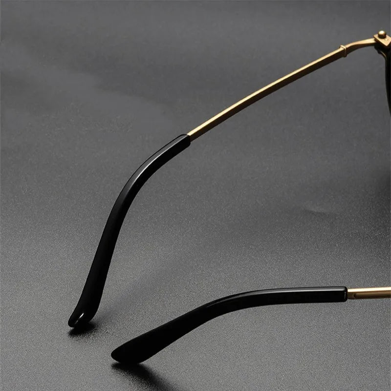 Reading Glasses Men High Quality Round Alloy Magnifying Glasses Eye Prescription 0 To +4 Clear Lens Anti Blue Light Glasses New