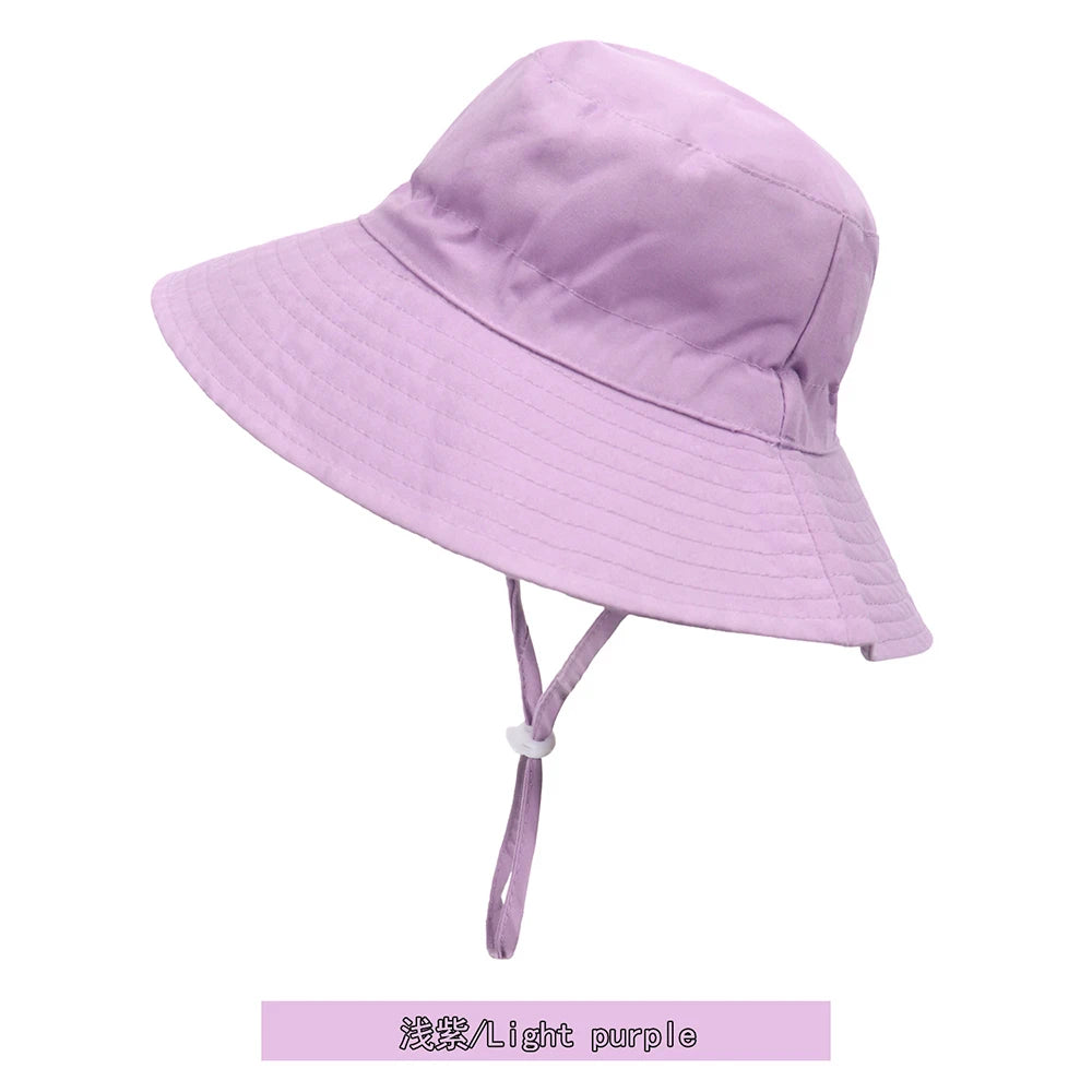 XS,M,L Summer Baby Sun Hat UV Protection Kids Bucket Hat For Girls Boys Outdoor Panama Beach Caps Toddler Infant Bucket Cap