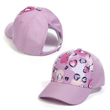 Fashion Candy Color Kids Baseball Cap Sun Protection Boy Girls Hat Adjustable Travel Peaked Caps Hat High Ponytail Kids Boy Hat