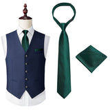 Kids Strap Ties 38cm Length 6cm Width Red dot Boys Girls Children School Solid Green White Black Adjustable Uniforms Tie