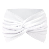 Women Solid Color Super Wide Headband Twisted Criss Cross Elastic Hairband Yoga Running Sports Non Slip Sweat Hair Accessories