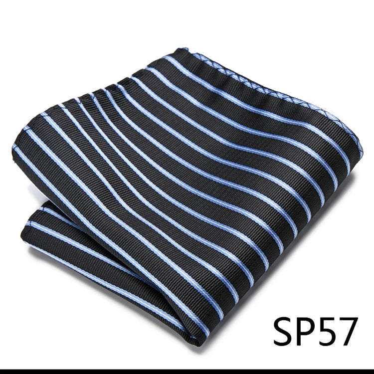 High Grade 2023 New Style Hot sale Silk Handkerchief Black Suit Accessories Solid Men Abraham Lincoln's birthday Pocket Square