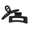 Black Square Cross Large Acrylic Hair Clamps Claw Clips for Women Matte Frosted Geometric Shark Clips Minimalist  Daily Headwear