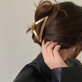 Fashion Geometric Metal Hair Claw Clips for Women Vintage Hair Clamps Crab Headband Hairpin Girls Hair Accessories Headwear