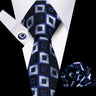Men Neckties Tie Classic Handkerchiefs Plaid Necktie Cufflinks For Men Blouse Business Wedding Accessories Woman Collar Man Gift