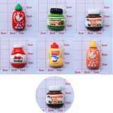 8Pcs/set Cute Mini Sauce Bottle DIY Crafts Fashion Jewellery Hairpin Accessories Making Manicure Hairwear Ornament Accessories