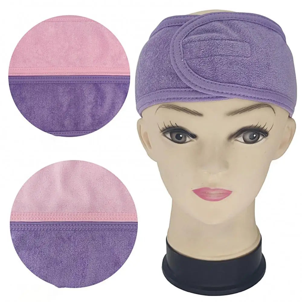 Face Headbands For Women Fleece Hair Bands Wide Hairband Yoga SPA Bath Wash Face Headband Makeup Shower Skincare Headband