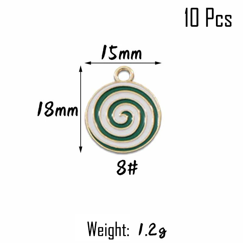 XIYAWANG 10Pcs Christmas Tree Decoration Christmas Candy Cane Lollipops Red and White Candy Pendants Home Decor New Year Navidad