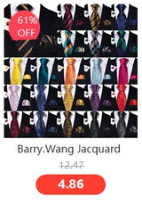 Barry.Wang Pink Silk Mens Tie Hanky Cufflinks Set Peach Salmon Rouge Rose Jacquard Necktie For Male Wedding Party Business Event