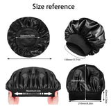 New Women's Satin Solid Sleeping Hat Night Sleep Hair Care Bonnet Nightcap Silky Shower Caps Comfortable Flower Band Unisex Cap
