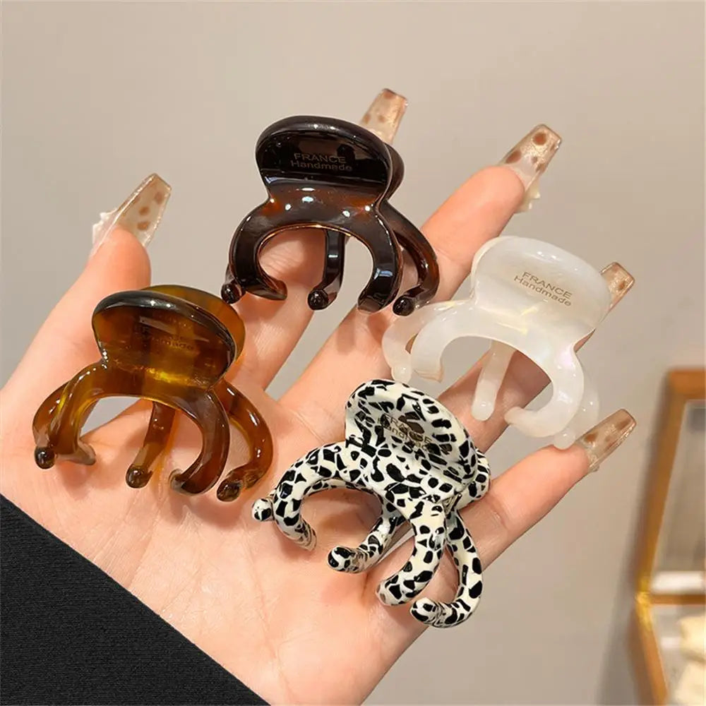 Trendy French Acetate Hair Claw Clips Retro Crab Shark Clip Elegant High Ponytail Holder Fashion Hair Accessories for Women Girl