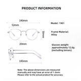 DIEDIESEE New Anti Blue Light Men's And Women's Titanium Frame Can Be Paired With Myopia Optical Prescription Glasses Frame 1901