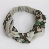 Clearance Fresh Colorful Turban Headbands Women Spring Summer Chiffon Headband Head Wrap Wide Lattice Hairband Hair Accessories