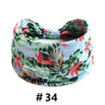 Leopard Print Headbands for Women Wide Boho Turban Head Wraps Cotton Knotted Elastic Hairbands Non Slip Workout Hair Accessories