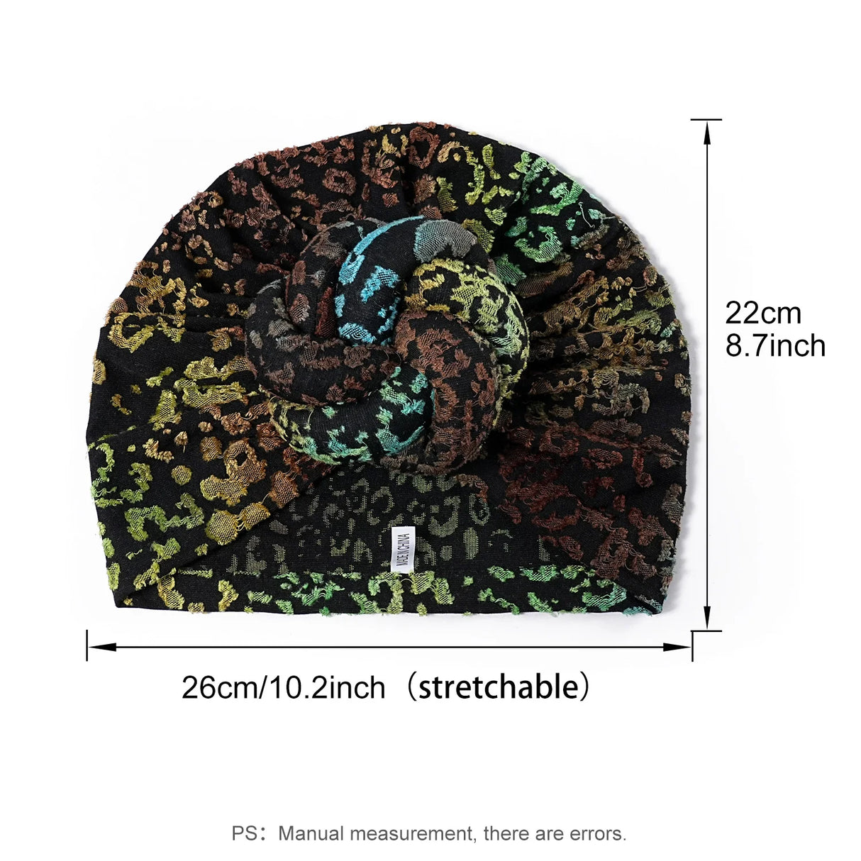 2024 African Pattern Floral Print Turban for Women Pre-Made Top Knot Head Wraps Flower Stretch Hijab Chemo Cap Headscarf Beanie
