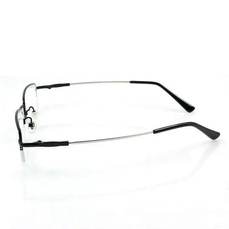 Titanium Metal Alloy flexible Half-rim optical eye glasses frames spectacle frame points prescription eyeglasses oculos de grau