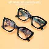 55405 New Brand Blue Light Blocking Computer Glasses Women Fashion TR90 Frame Vintage Square Eyewear Anti Eyestrain Eyeglasses