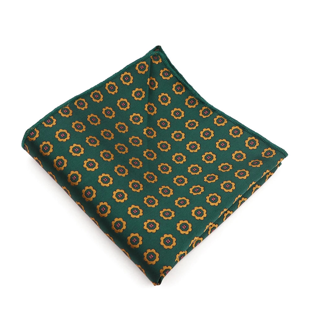 High Grade New Style Jacquard Woven Hanky Pocket Square Dot Striped Floral Handkerchief Fit Formal Party Workplace Suit Gift