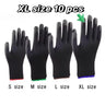 10 Pairs Durable Safety Gloves - Anti-Slip, Wear-Resistant, ESD Protection for Gardening & Woodworking