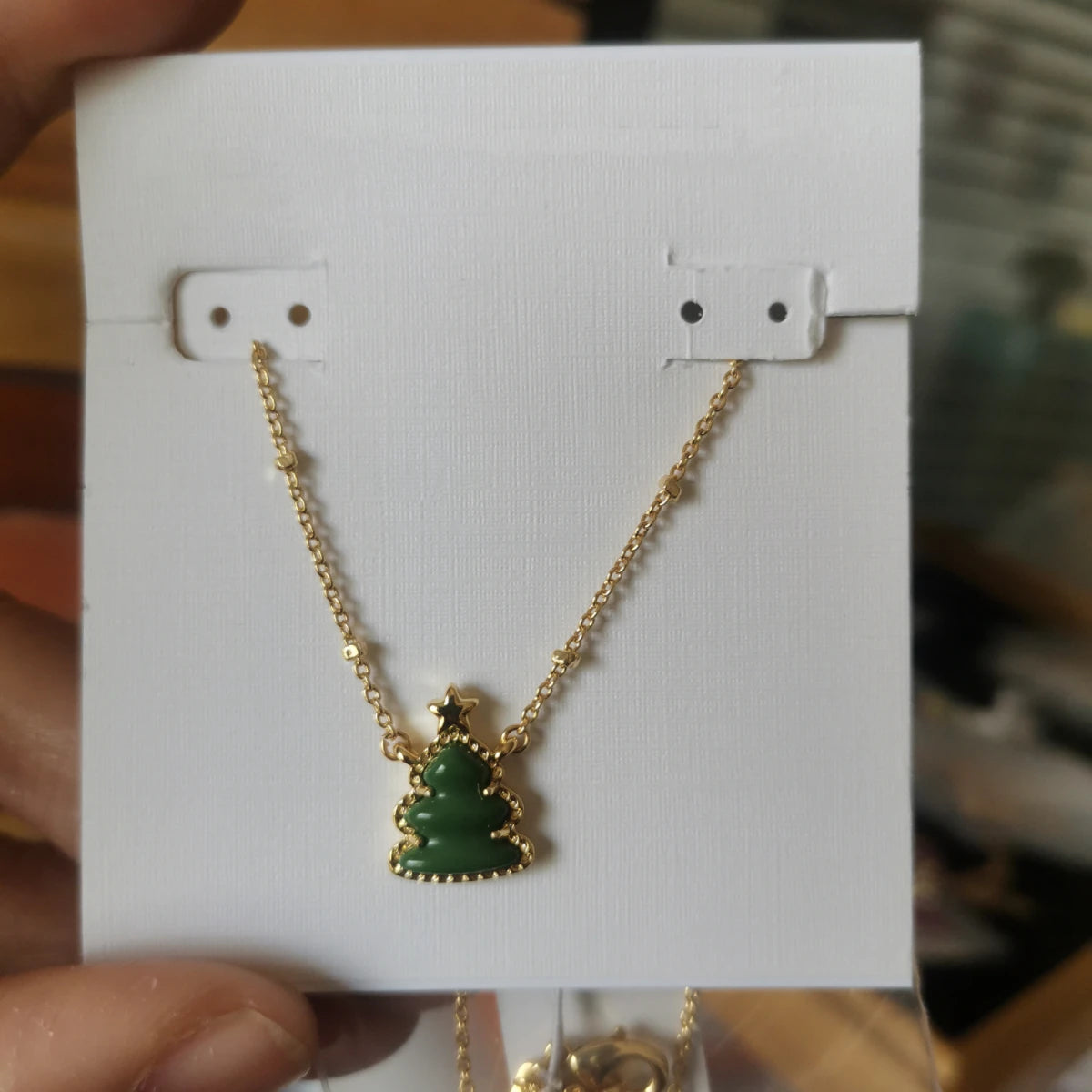 YEEVAA Christmas Series Snowflake/Holiday Tree/Candy Cane Short Pendant Necklace, Fashion Jewelry for Women