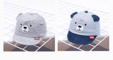 Baby Bear Baseball Cap New Spring Summer Cute Cartoon Solid Sunhat Boys Girls Cotton Snapback Caps Kid Hip Hop Fishing Hat 3-12M