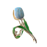New Tulip Hair Claw Flower grace Shark Clip Headdress Vintage Ponytail Claw Clip Trendy sweet HAIR CLIP FOR GIRL Hair Jewelry