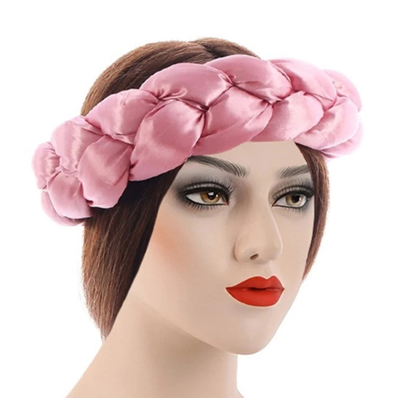 Twisted Hair Band Office Headbands Party Hairband Latest Satins Sports Headwear for Stylish Men and Women