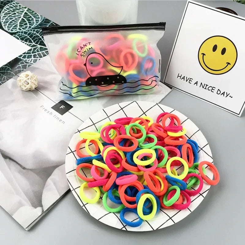 Cute Elastics Rubber Hair Bands Women Scrunchie Girls Hair Gum Ties Headbands Hair Bobbles Accessories For Children Kids Baby