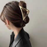2023 New Fashion Metal Geometric Hair Claw Clip Trendy Hair Clips Hair Clamps Hairpins Party Hair Accessories For Women Headwear