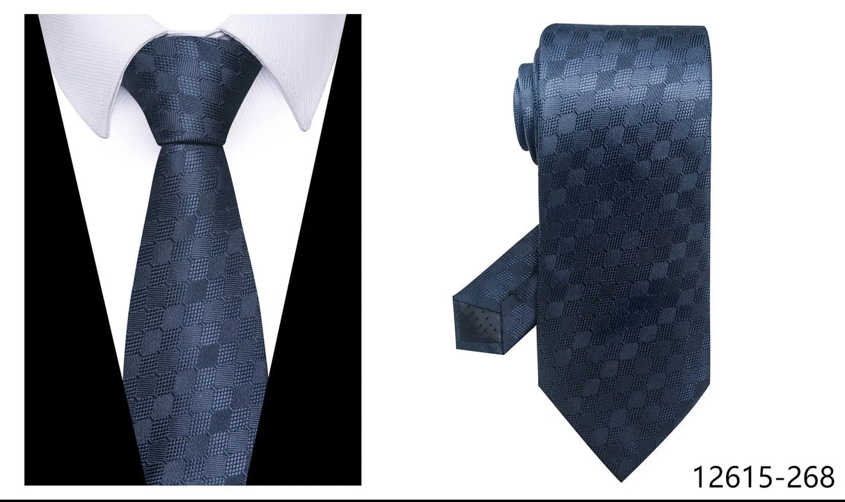 100% Silk Brand Purple Tie Men Necktie High Quality Mix Colors Silk 7.5 cm Gravatas Accessories Wedding April Fool's Day