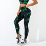 Tie-dye yoga clothing set, sports bra, intimates, yoga pants, non-falling sports tights, peach butt lifting line