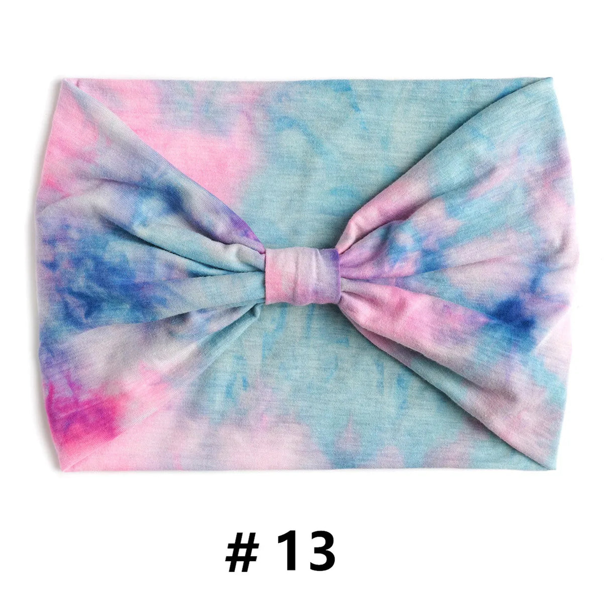 Tie Dye Headbands for Women Wide Turban Headwrap Knotted Vintage Hairbands Cotton Bandanas Bandage Headscarf Hair Accessories