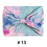 Tie Dye Headbands for Women Wide Turban Headwrap Knotted Vintage Hairbands Cotton Bandanas Bandage Headscarf Hair Accessories