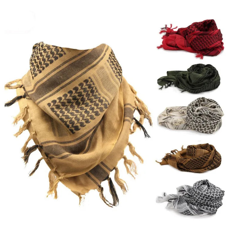 Special Forces Free Variety Turban Jacquard Scarf Thickening Outdoor Arabic Square Magic Outdoor Scarf Shawl CS Decorative Scarf