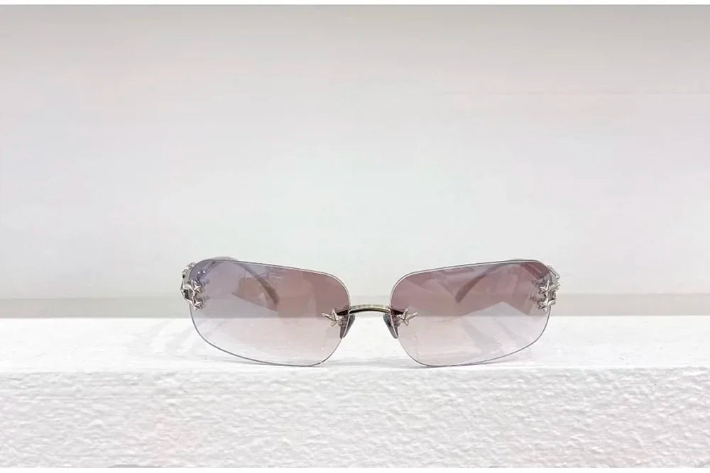 Luxury Brand Designer Fashion GM Titanium Half frame Sunglasses Men Driving Sun Glasses Goggles Shades UV400 Eyewear Glitt