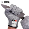 A Pair Anti Cut Proof Gloves Hot Sale Grey Black Anti Cut Level 5 Safety Work Gloves Glass Cutting Safety Protection