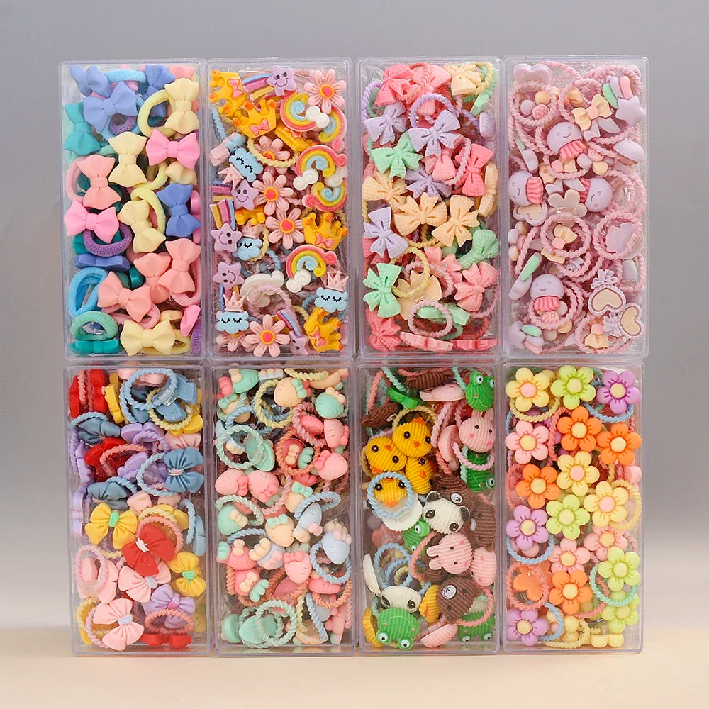 Baby Girls Small Tie Head Rope Children's Rubber Band Does Not Hurt Hair Elastic Hair Bands Kids Hair Chirp Scrunchies Headdress
