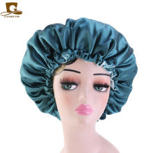 2020 New No. plus-Sized African Printing round Cap Double-Layer Satin Lining Wide Edge Nightcap Chemotherapy Hat