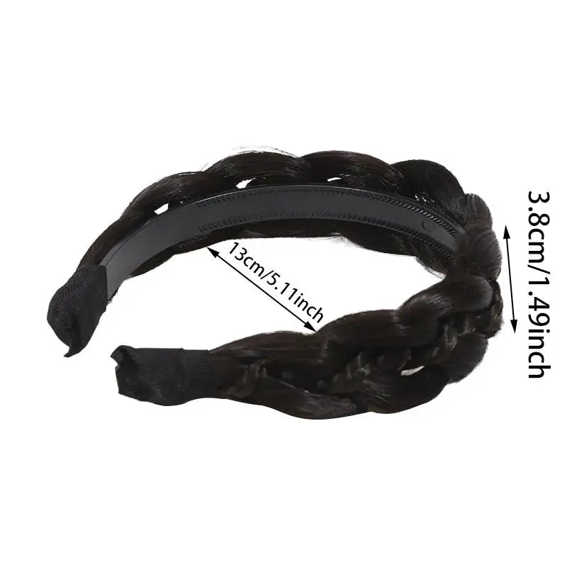 Headbands For Women Wide Fishbone Braids Hairbands Handmade Retro Head Hoop Hair Styling Headwear Accessorie Fashion Braids Hair